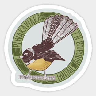 Fantail NZ bird Sticker